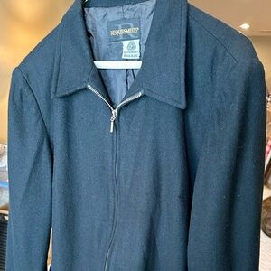 Requirements Y2K Woolmark Black Wool Zip Short Jacket